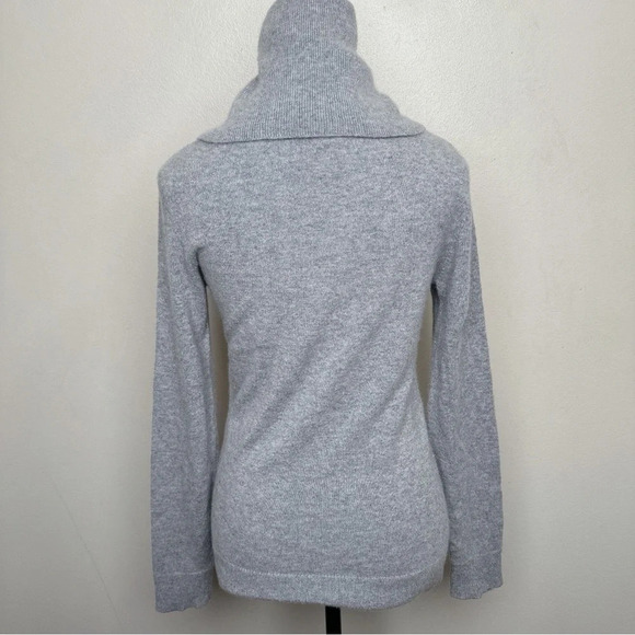 Michael Michael Kors Womens Small Turtle Neck Cashmere Grey Sweater - Picture 2 of 15